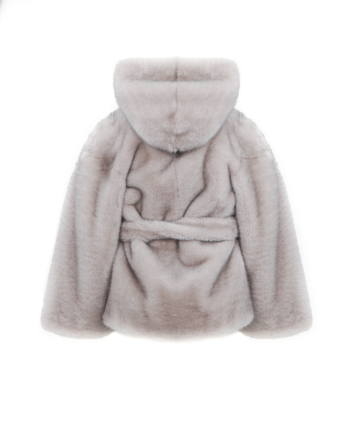 Yes London Kids Giacca Ecovisone Grigia con Cappuccio per Bambine