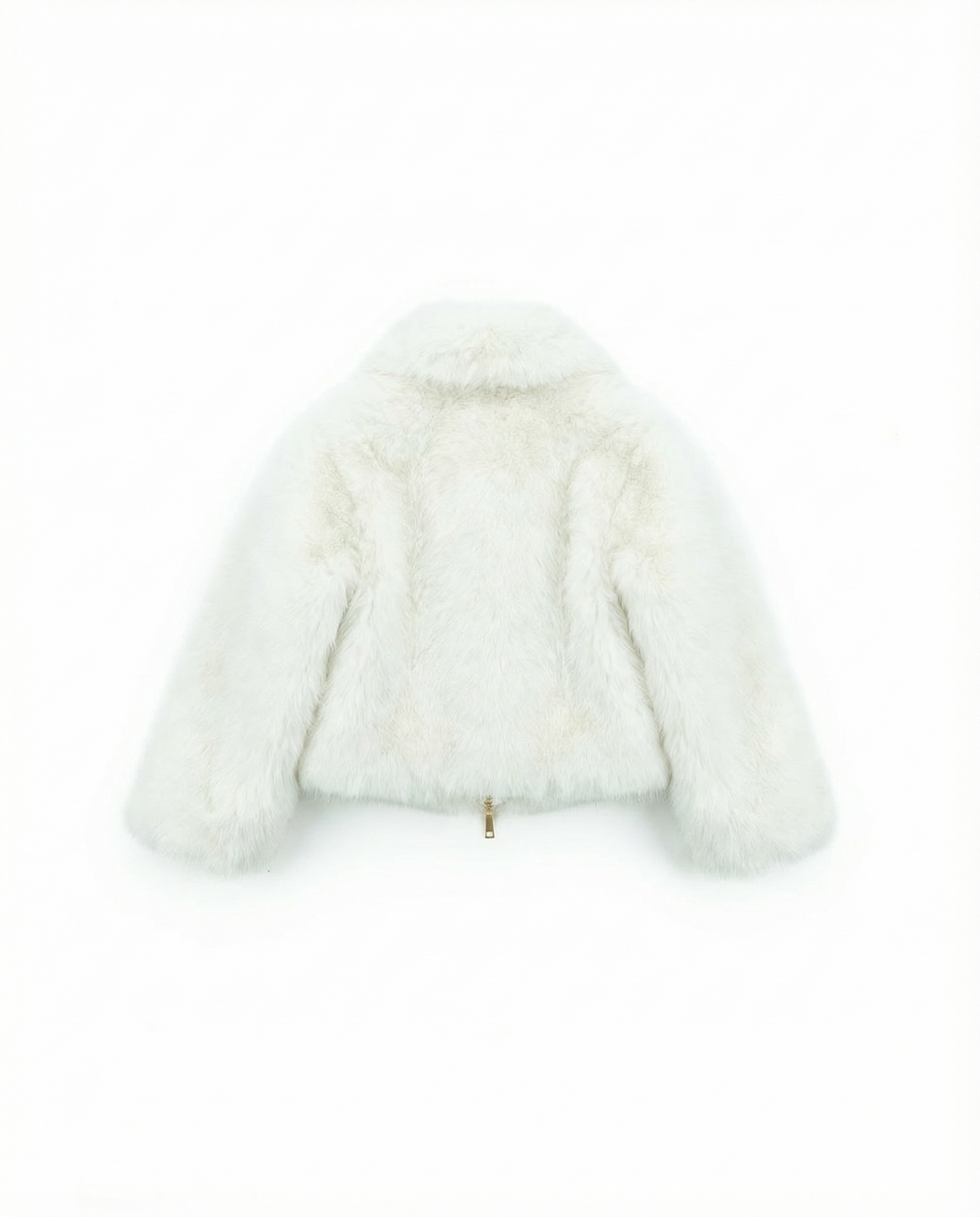 Yes London Kids Giacca Ecovolpe Bianca collo sciallato per Bambine