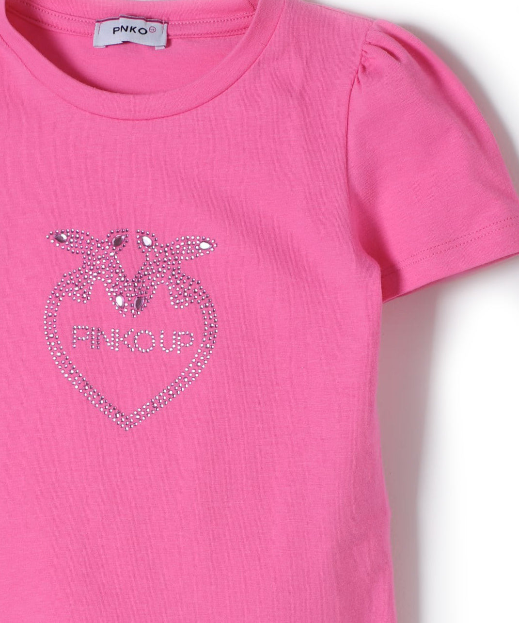 Pinko Kids T-Shirt Fucsia con Logo