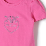 Pinko Kids T-Shirt Fucsia con Logo
