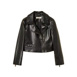 Twinset Kids Giacca a Chiodo in Pelle per Bambine