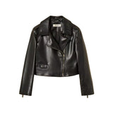 Twinset Kids Giacca a Chiodo in Pelle per Bambine