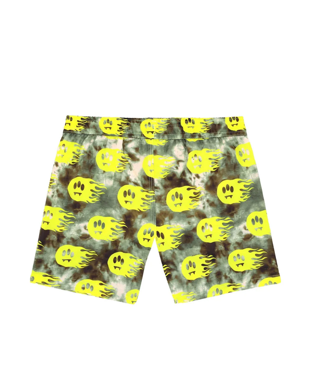 Barrow Kids Costume Short Fantasia Mimetico Logo All-Over per Bambini
