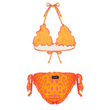 EffeK Costume Bikini Fantasia Maculata Arancione per Bambine