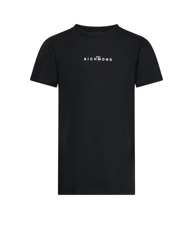 John Richmond Kids T-Shirt Nero con Logo per Bambini