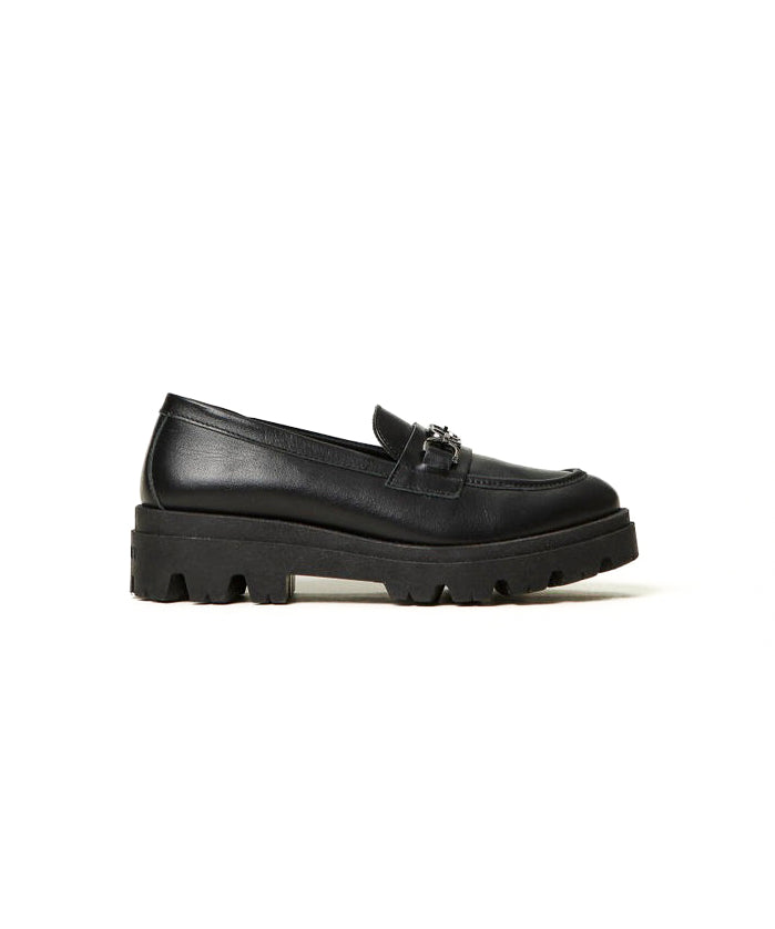 Twinset Kids Mocassino Nero per Bambine