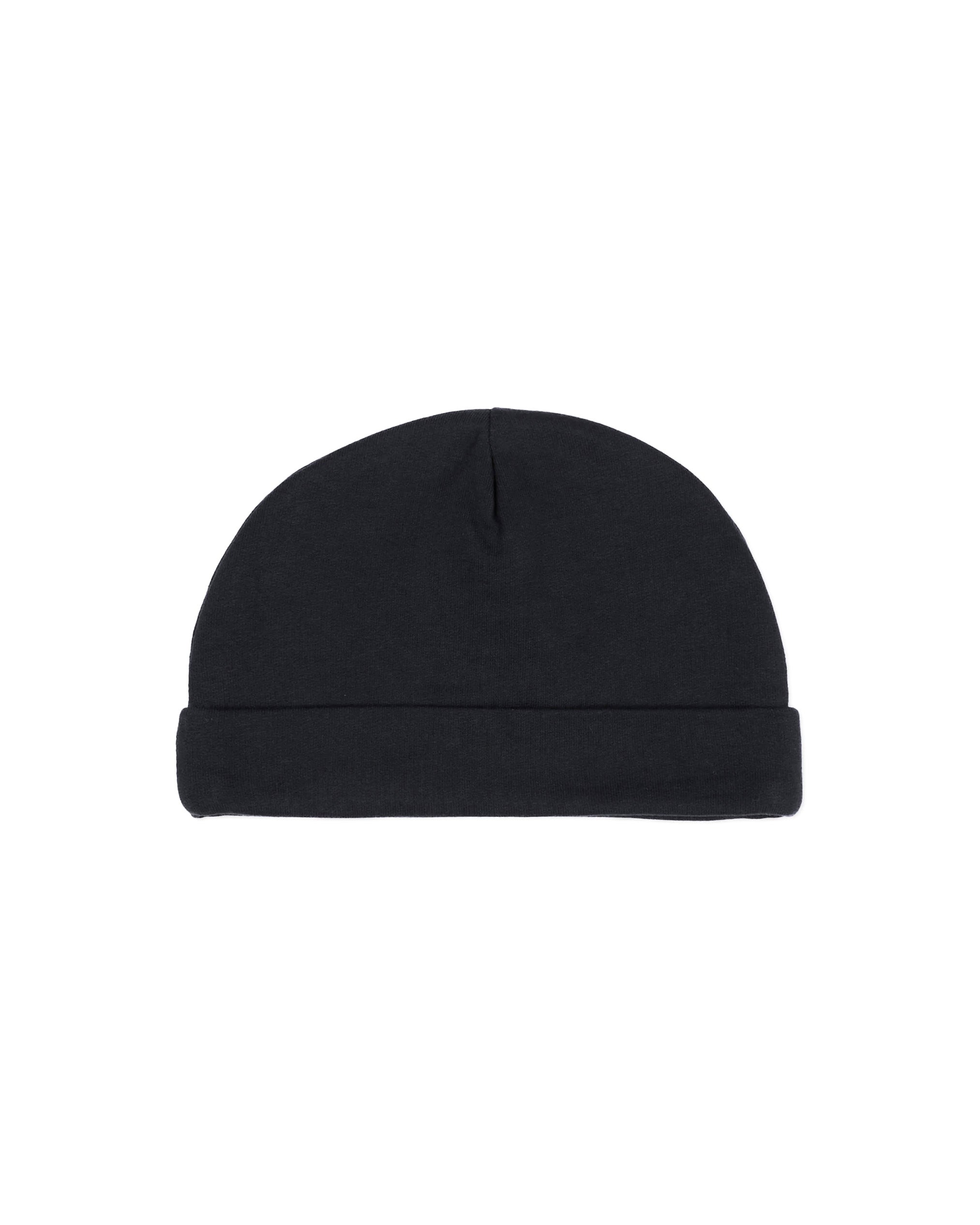**Moschino Kids Cappellino Nero in Cotone con Stampa Teddy Bear e Logo Unisex per Neonati**