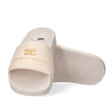 Elisabetta Franchi La Mia Bambina Ciabatte Burro con Logo per Bambine