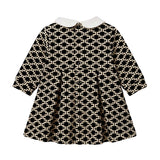Elisabetta Franchi La Mia Bambina Abito Nero e Milk All-Over per Neonate