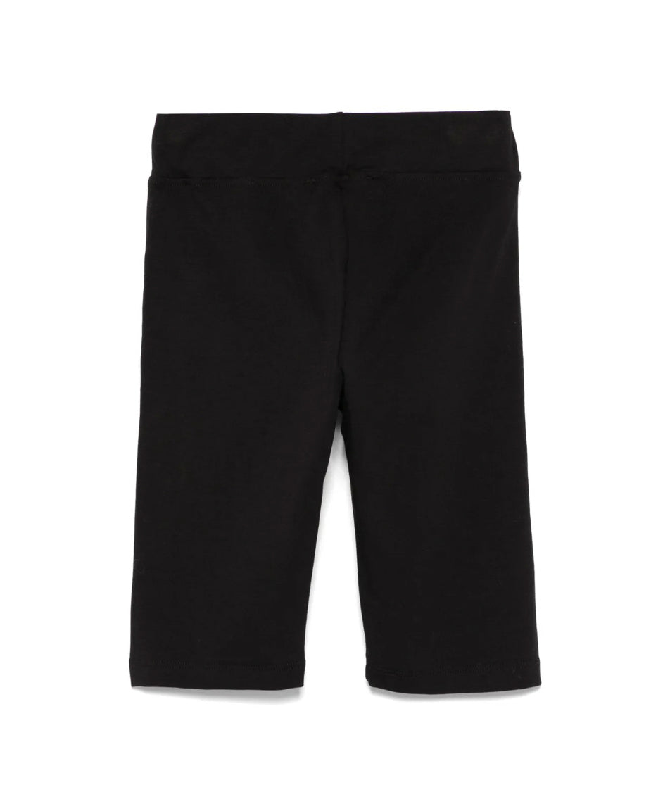 MSGM Kids Ciclista Nero con Ricamo Logo per Bambine (retro)