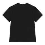 Elisabetta Franchi La Mia Bambina T-Shirt Nero con Logo Oro per Bambine