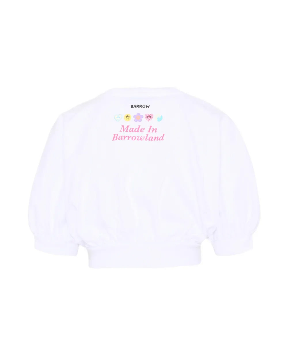 Barrow Kids T-Shirt Bianco con Toppe per Bambine