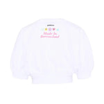 Barrow Kids T-Shirt Bianco con Toppe per Bambine