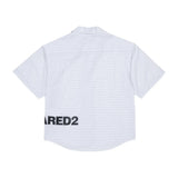 Dsquared2 Kids Camicia Bianca Monogram All-Over per Bambini