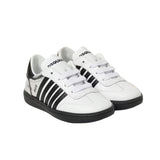 Dsquared2 Kids Sneakers Argento e Bianco per Bambini
