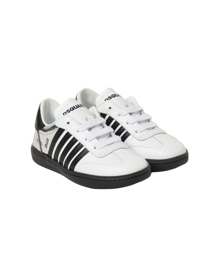 Dsquared2 Kids Sneakers Argento e Bianco per Bambini