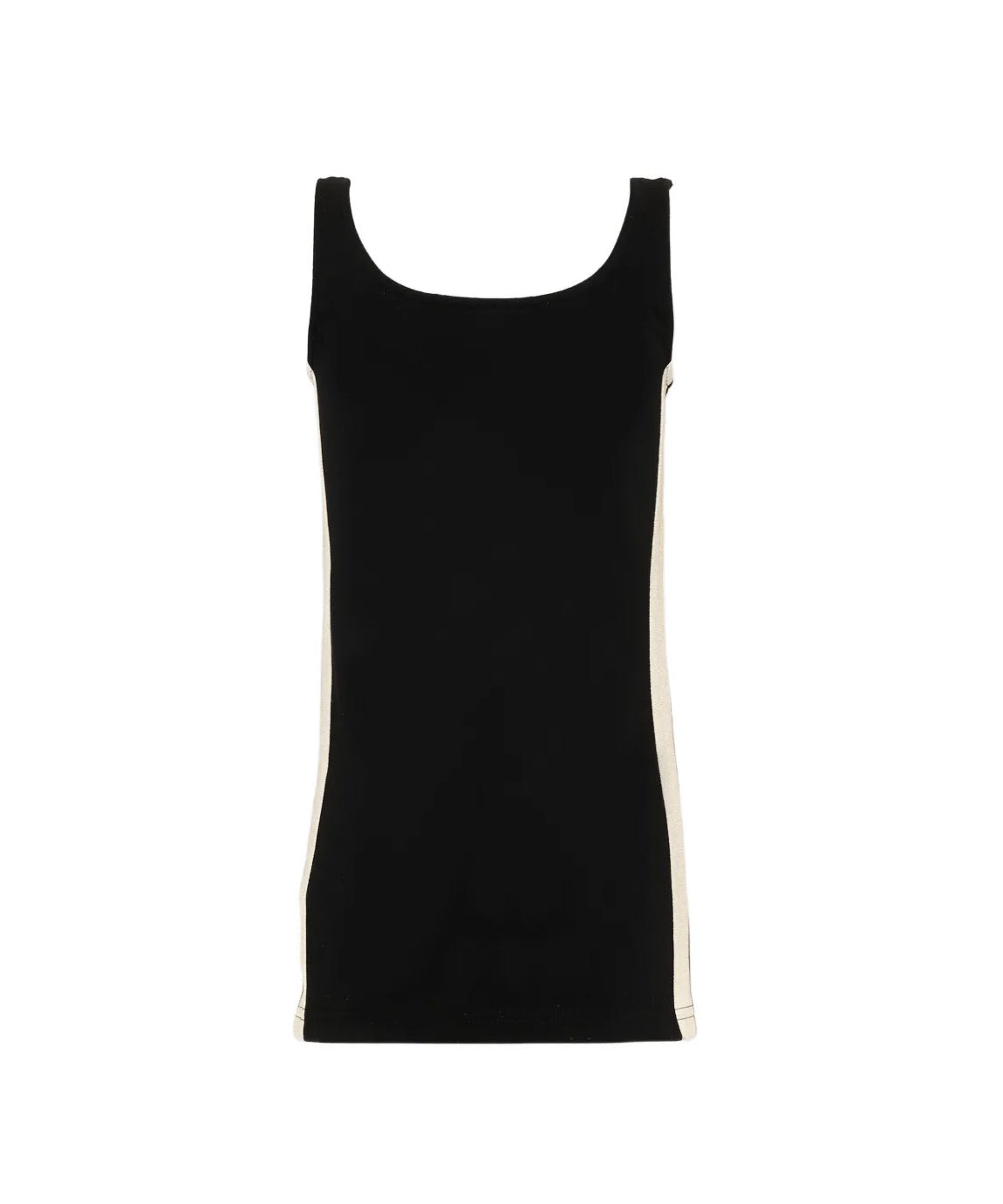 Palm Angels Kids Abito Nero con Bande Laterali per Bambina