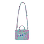 EffeK Borsa a Tracolla Fantasia Maculata Verde/Fucsia