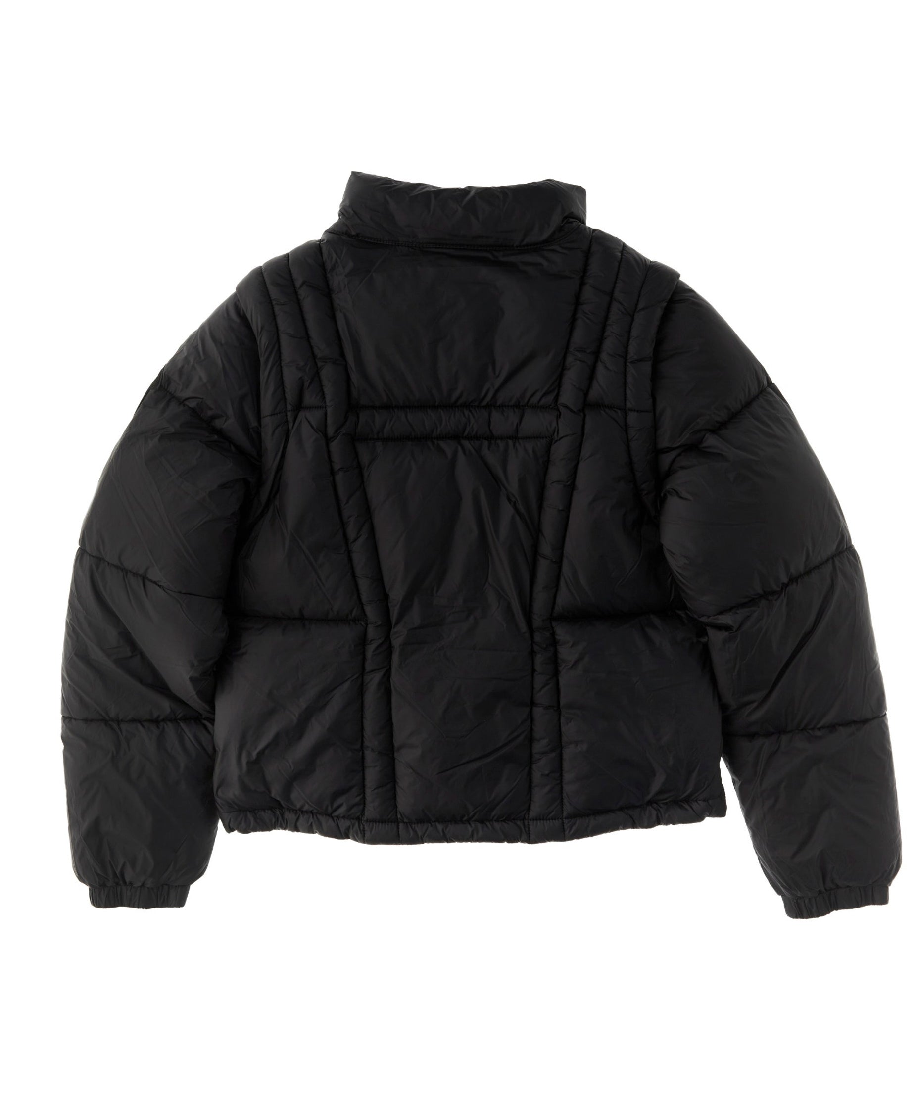 Hinnominate Kids Giubbino Nero con Maniche a Zip (retro)