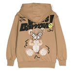 Barrow Kids Felpa con Cappuccio Beige con Stampa per Bambini (retro)