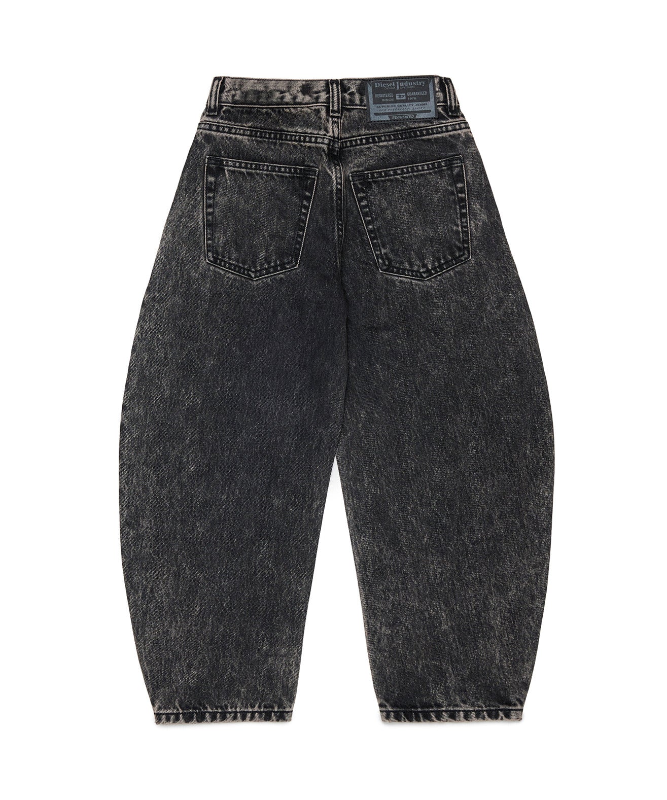 Diesel Kids Pantalone in Denim Nero per Bambine
