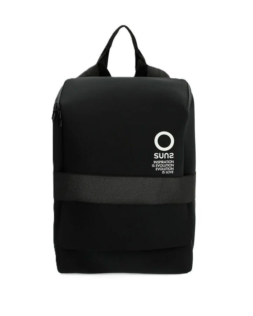 Suns Kids Zaino 24 ore Nero con Stampa Logo per Bambini