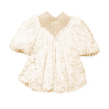 Cocò et Mamà Abito Mimosa Panna per Bambine