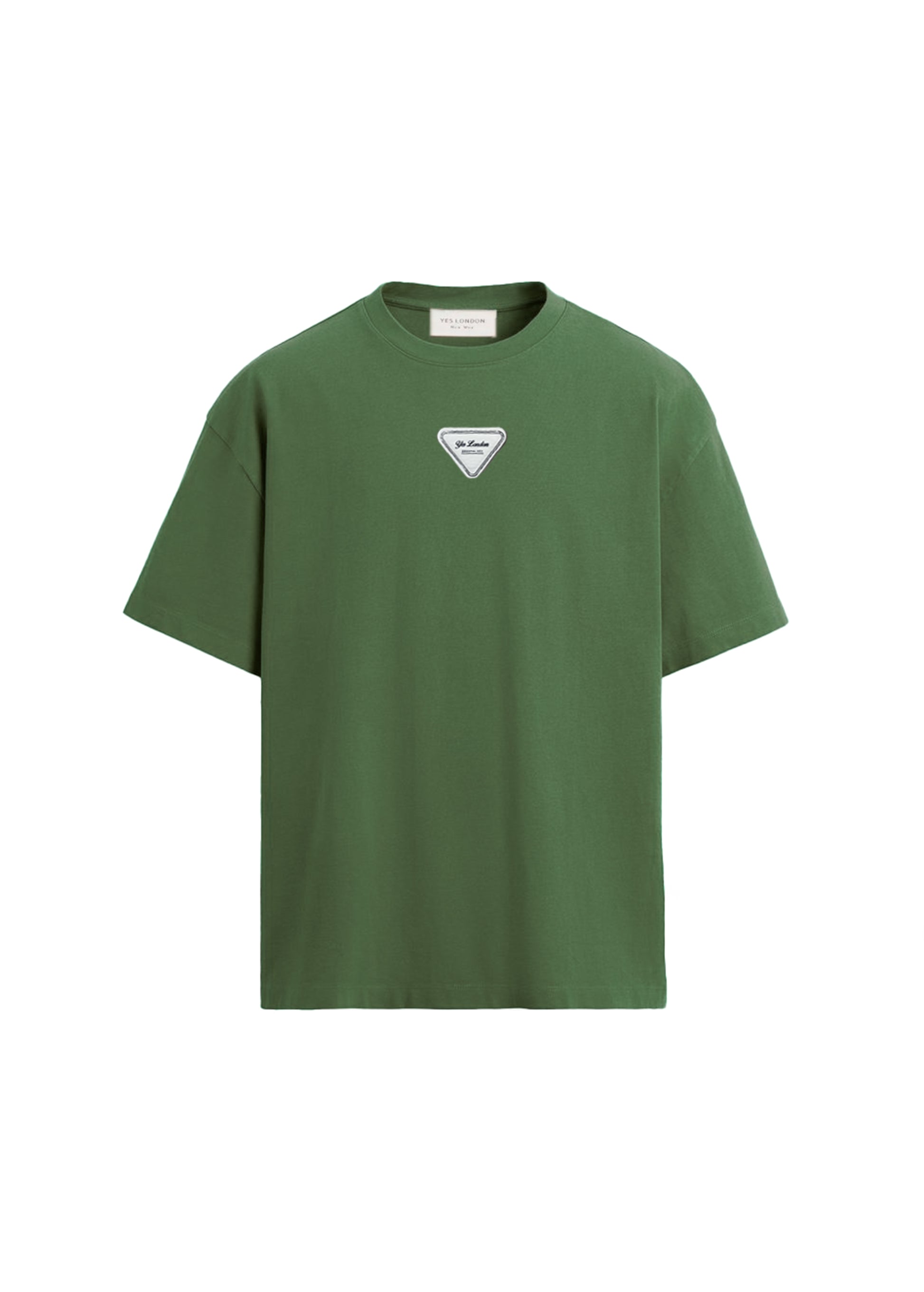 Yes London T-shirt Verde con Patch per Bambini