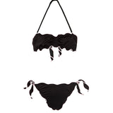 Effek Costume Bikini a Fascia Nero per Bambine