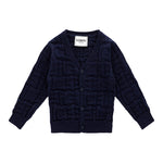 Iceberg Kids Cardigan Blu con Relief per Neonati