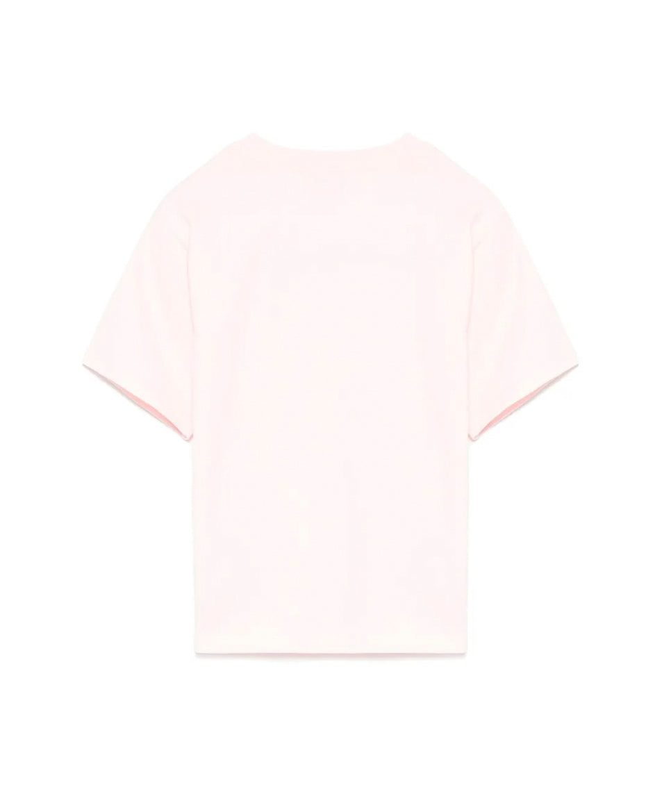 Moschino Kids T-shirt Rosa con Stampa Teddy per Bambine