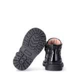 Elisabetta Franchi Tronchetto nero con Logo All-Over per Neonate