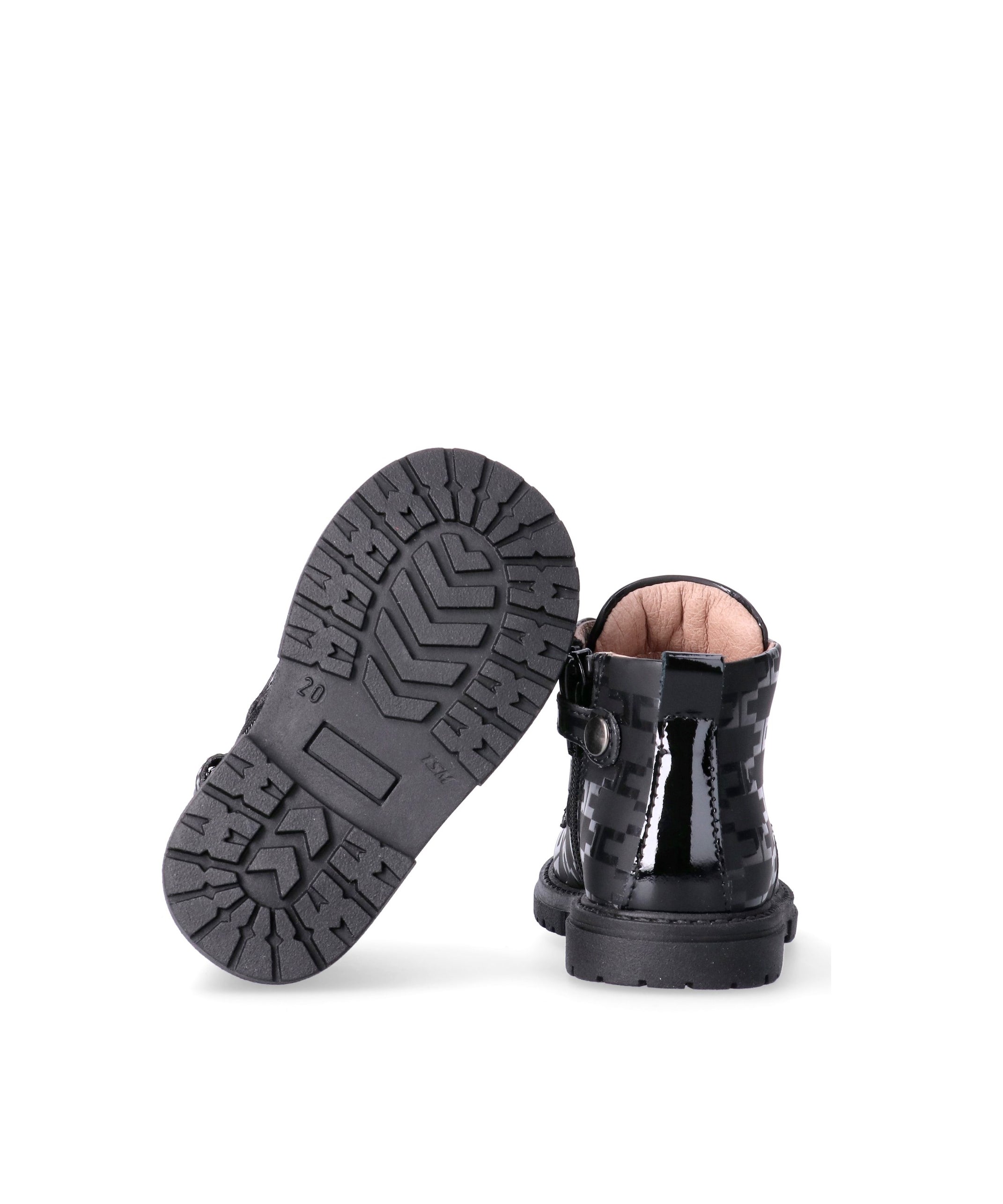 Elisabetta Franchi Tronchetto Nero con Logo All-Over per Neonate