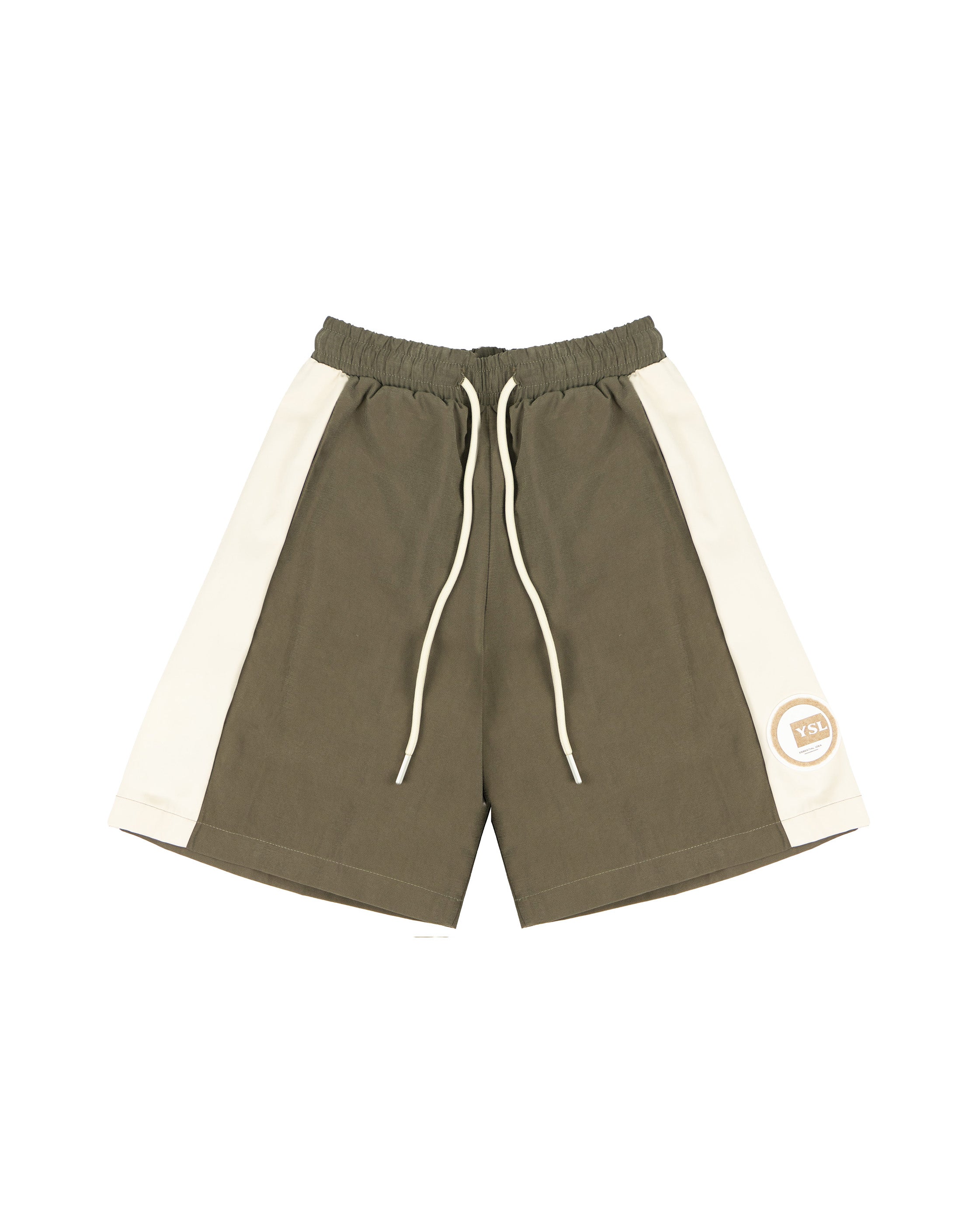 Yes London Kids Bermuda Verde con Laccio e Applicazione Logo sul Fronte