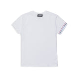 Dsquared2 Kids T-Shirt Bianca con Dettaglio Manica per Bambini