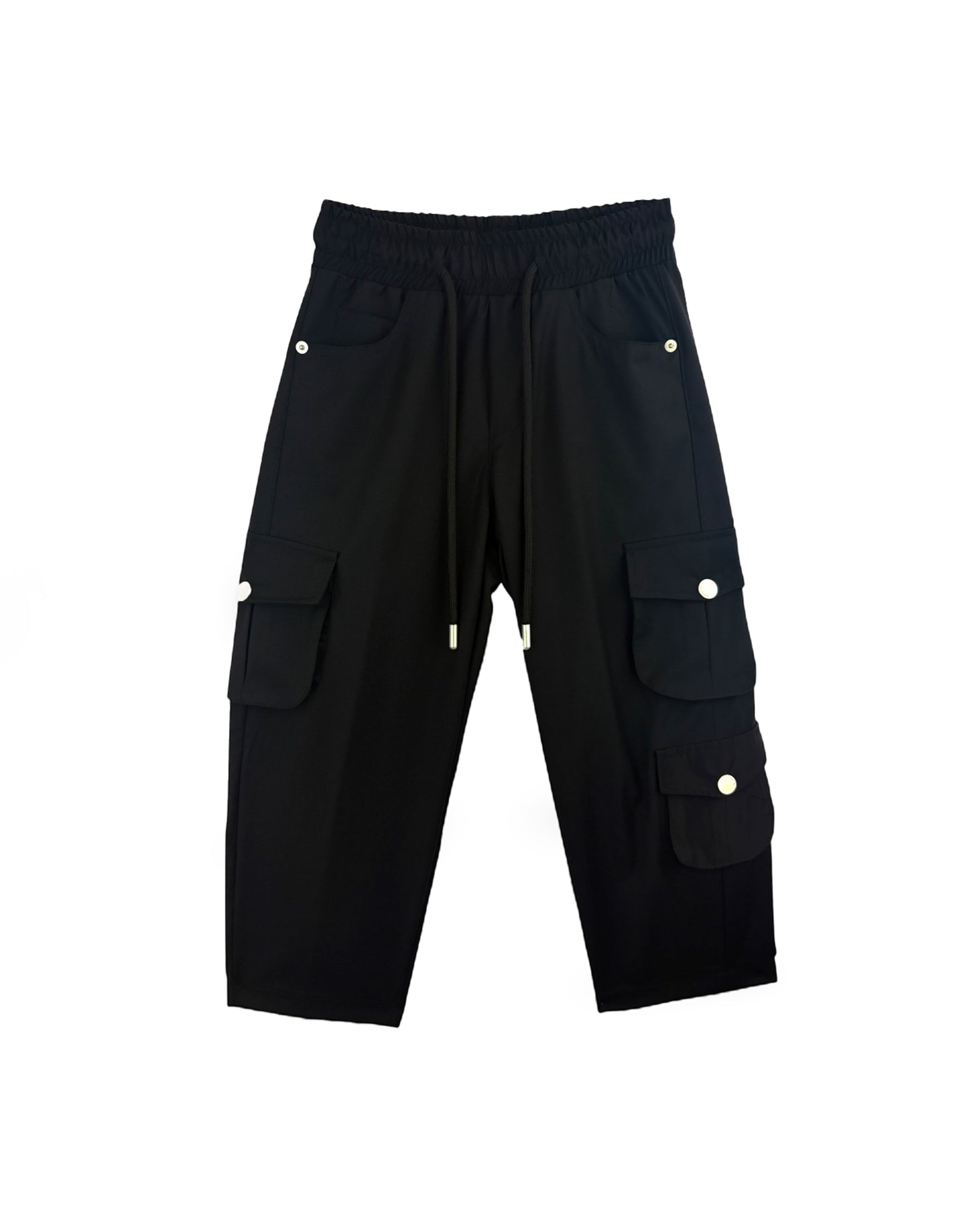 Yes London Kids Pantalone Cargo Nero per Bambini