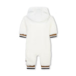 Boss Kids Pagliaccetto Bianco Sherryling con Logo Fox per Neonati (retro)