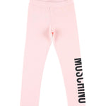 Moschino Kids Leggings Rosa con Logo per Bambine