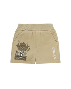Iceberg Kids Bermuda Papiro con Stampa e Logo per Neonati