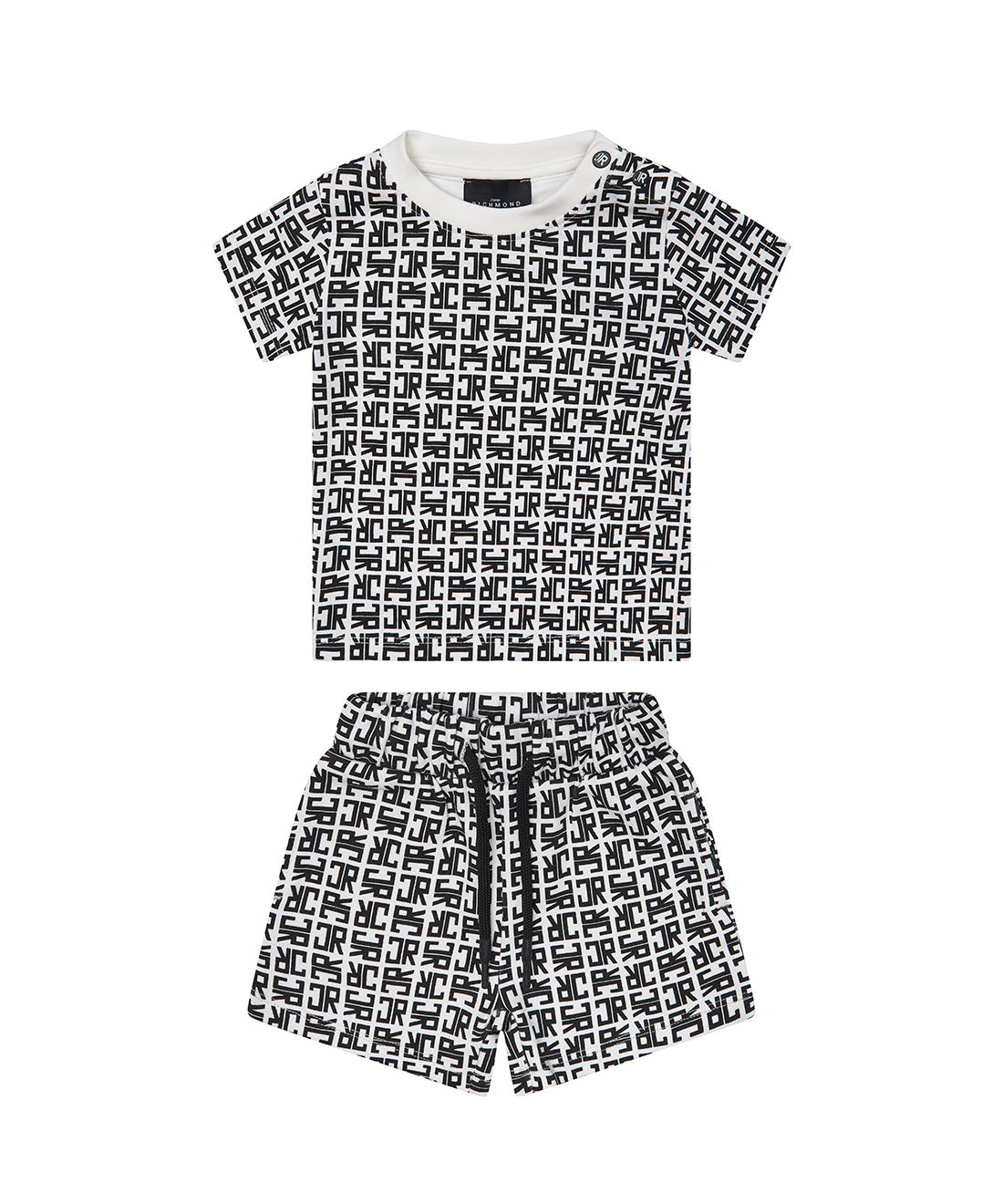 John Richmond Kids Completo con Logo All-Over per Neonati