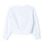 Pinko Kids Felpa Bianca Con Logo (retro)