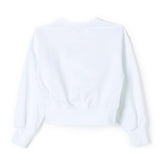 Pinko Kids Felpa Bianca Con Logo (retro)