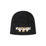 Moschino Kids Cappello Nero con Teddy Bear per Bambini