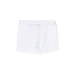 Moschino Kids Short Bianco con Logo Teddy Bear per Neonati (retro)