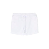 Moschino Kids Short Bianco con Logo Teddy Bear per Neonati (retro)