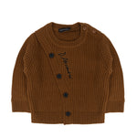 Alessandrini Kids Maglia con Aperture a Bottoni Frontali Cammello Unisex per Neonati