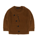 Alessandrini Kids Maglia con Aperture a Bottoni Frontali Cammello Unisex per Neonati