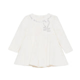 Elisabetta Franchi La Mia Bambina Abito Milk con Strass per Neonate