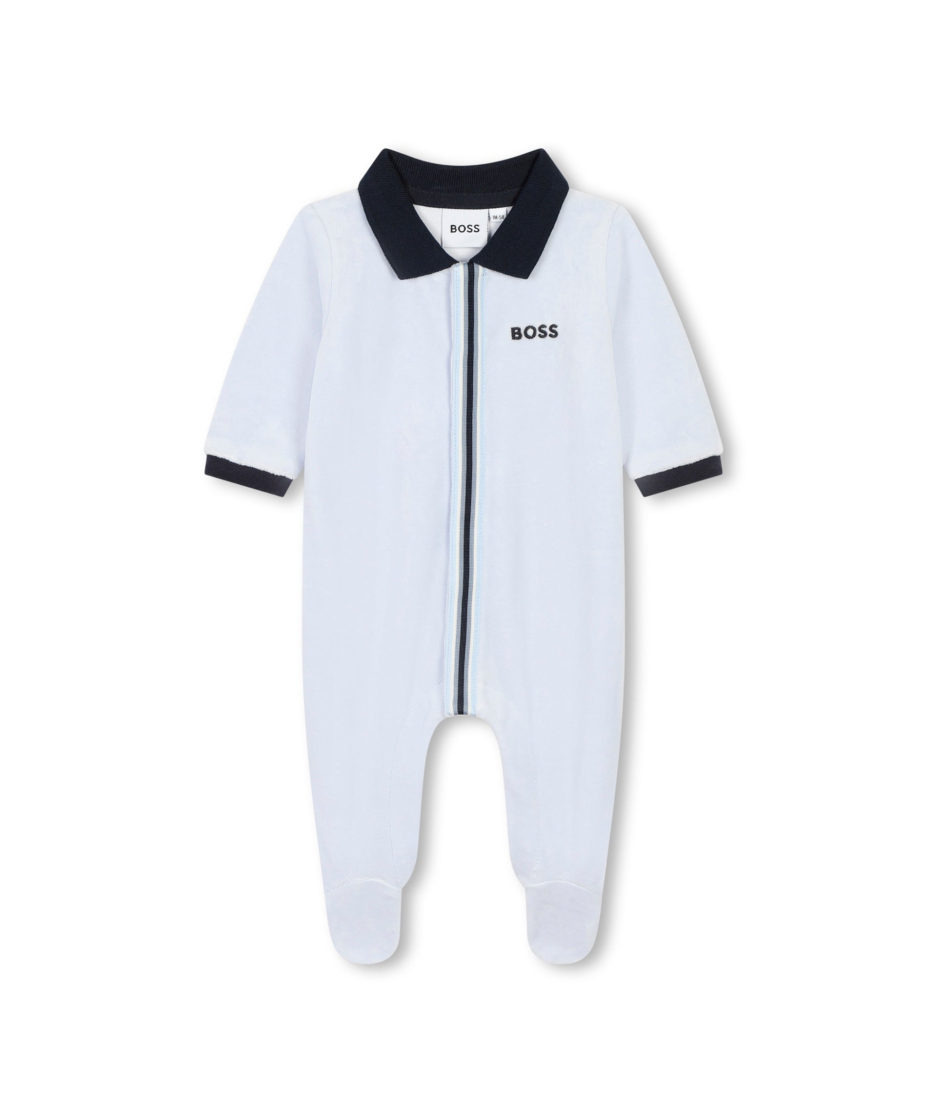 Boss Kids Tutina Celeste con Logo per Neonati