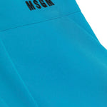 MSGM Kids Short Turchese con Ruches per Bambine
